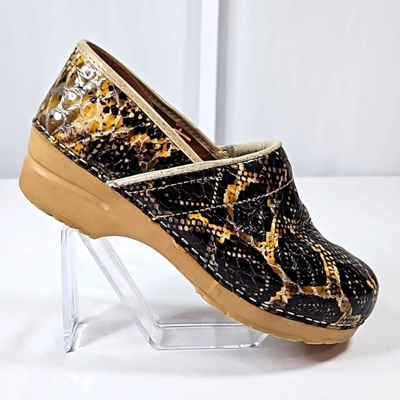 Sanita Animal Print Danish Clog Sz 40 - Picture 4 of 8